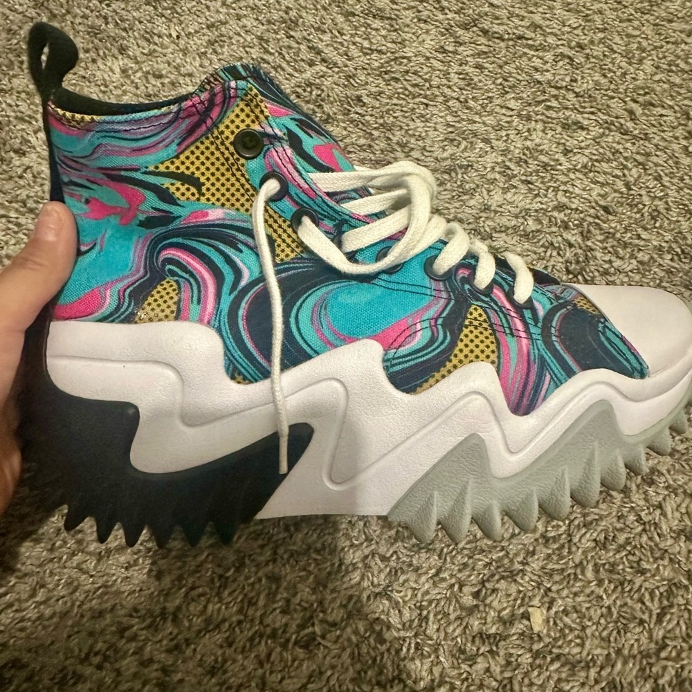 Colorful High-Top Sneakers